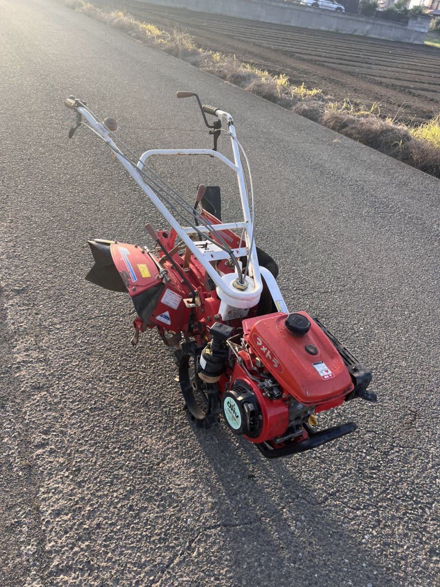 001 マメトラ 管理機 MPC-40 光風 F-Ⅰ 前後 カルチ 4.2馬力 うね上げ 耕耘機 リコイル マメトラ農機 動作確認済み.