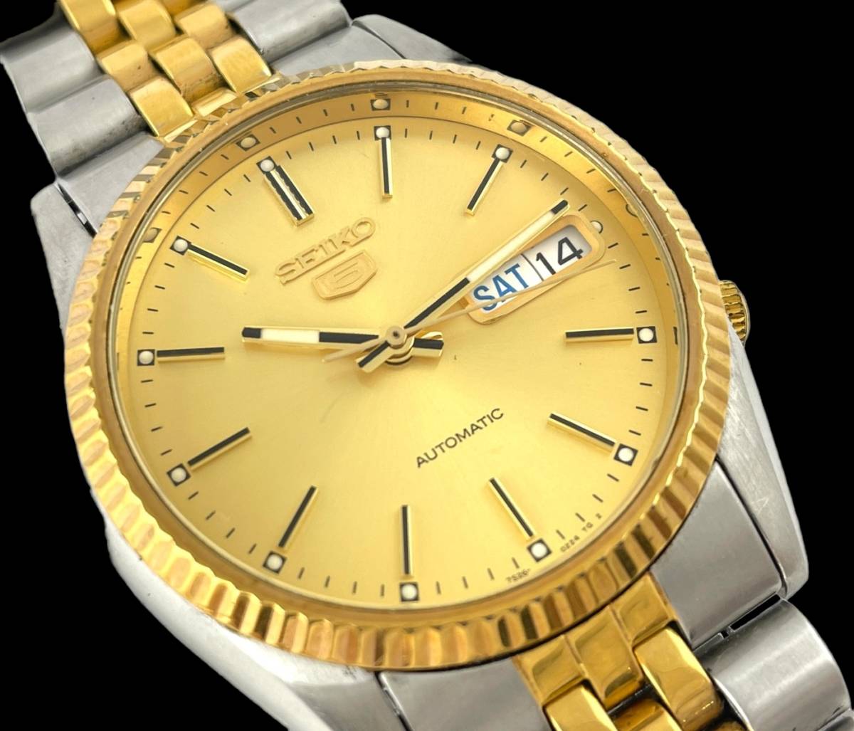 ま*）様 SEIKO 5 【稼働品】スケルトン自動巻き時計 本体 SEIKO 自動巻き 0 セイコー5 裏スケルトン ファイブ 腕時計