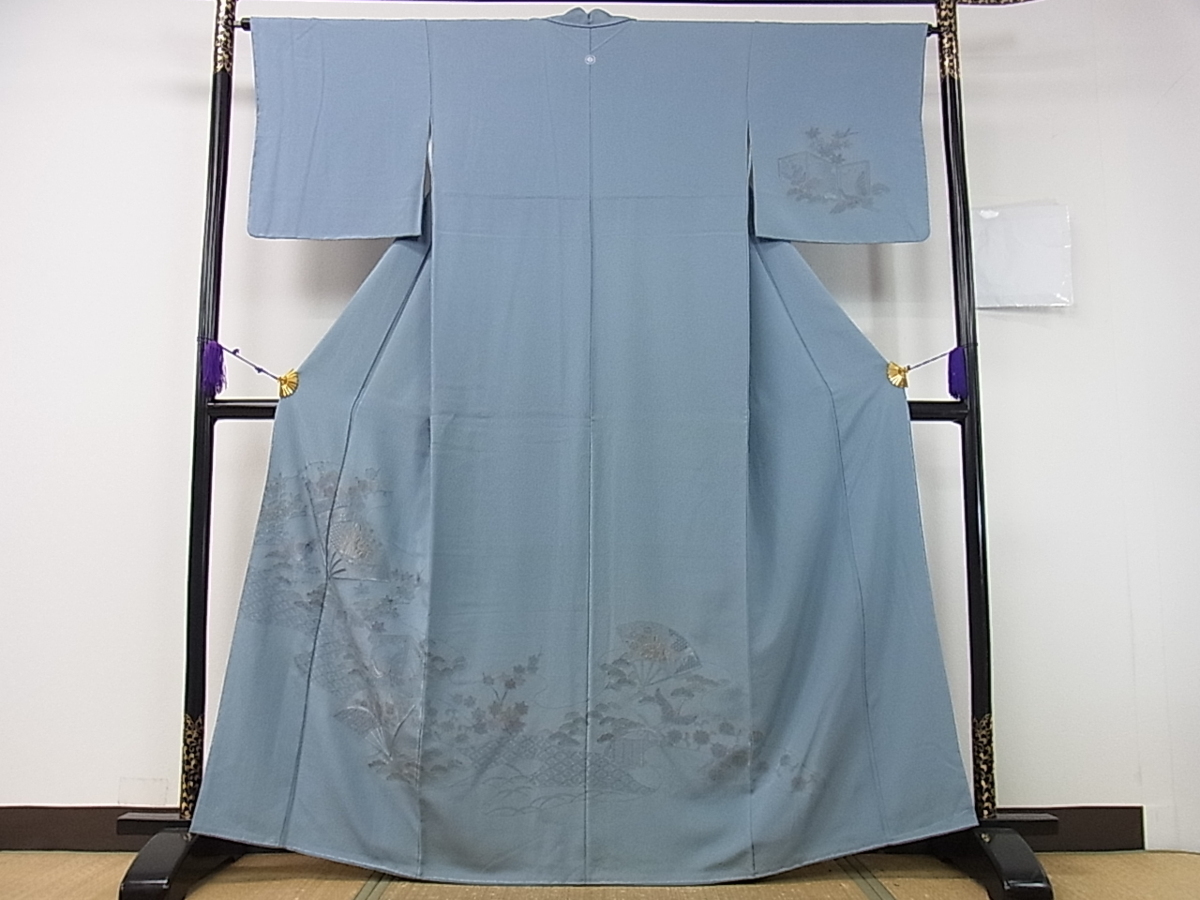 総刺繍 スワトウ刺繍 平和屋着物○訪問着 逸品 暈し染め 汕頭刺繍 正絹 