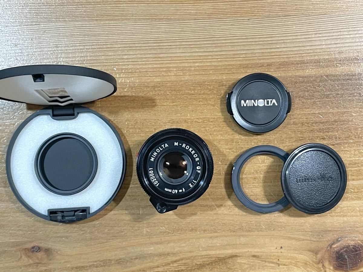 OH済】 MINOLTA ミノルタ M-ROKKOR-QF 40mm F2 ライカ Mマウント 
