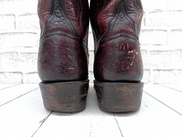 Lucchese ルケーシー オーストリッチレザー ウエスタンブーツ 中古