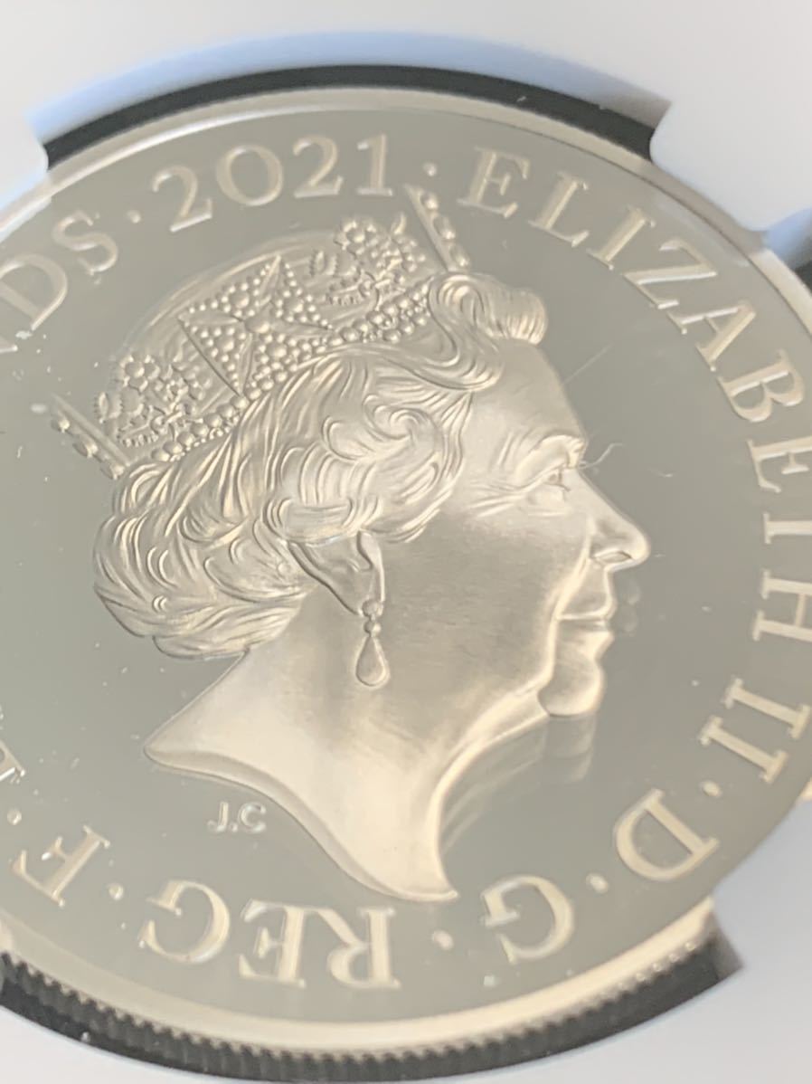追悼】 エリザベス女王夫君フィリップ殿下 追悼 5ポンド銀貨 硬貨