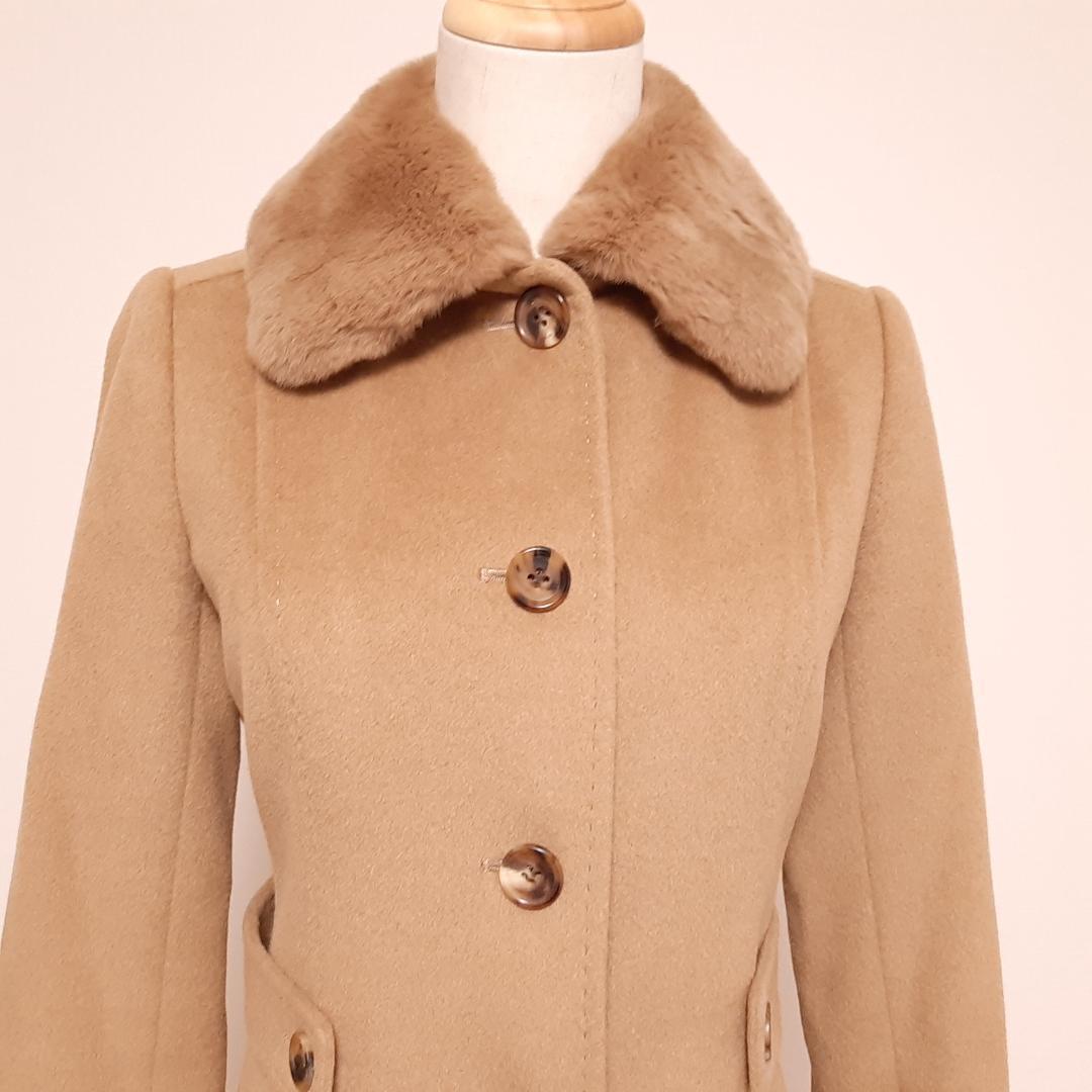 【極美品/カシミヤ】 BURBERRY LONDON ウール チェスターコート BURBERRY LONDON バーバリー チェスターコート ファーコート
