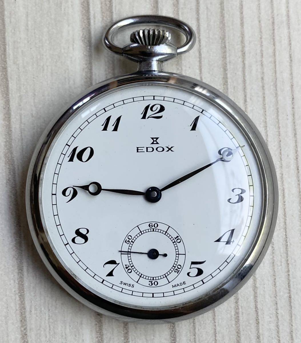 懐中時計 EDOX エドックス 手巻き スイスメイド