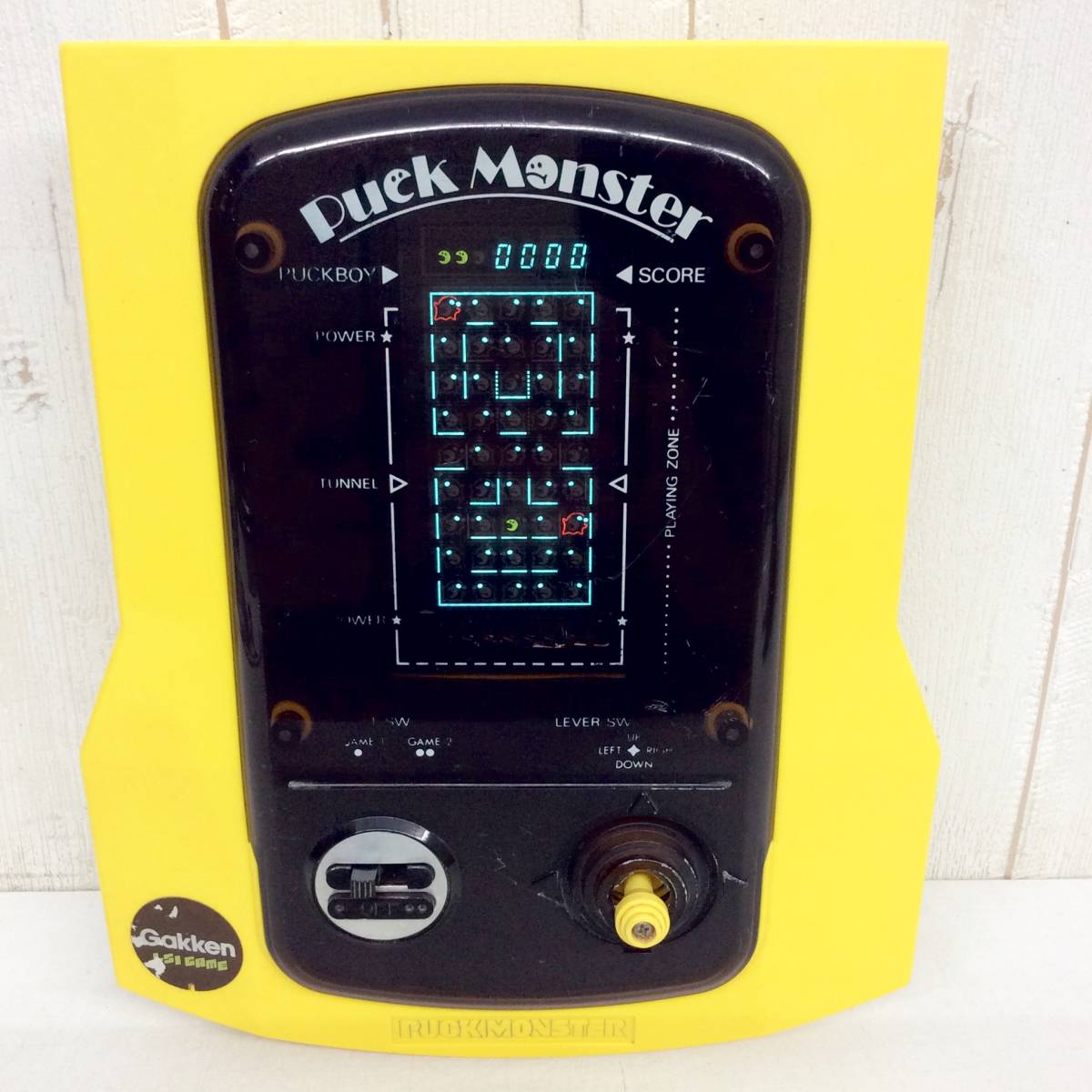 昭和レトロ 【 Puck Monster 】 LSIゲーム 学研 パックモンスター 中古