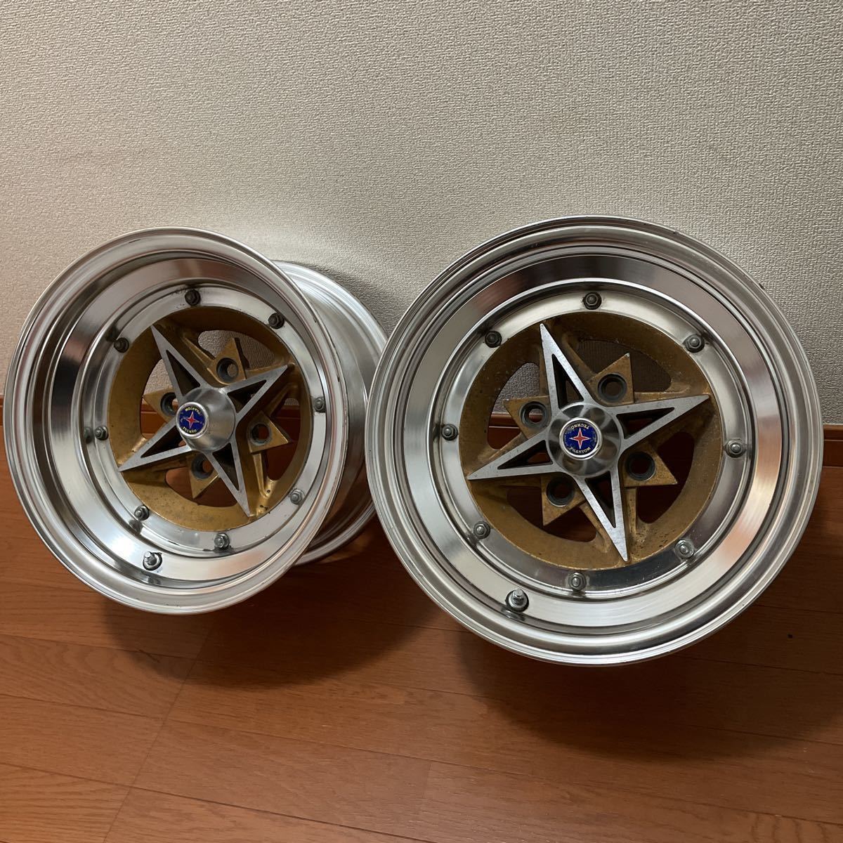 希少 テクノ ファントム 14インチ 7.5J -6 2本 PCD114.3 ハコスカ 