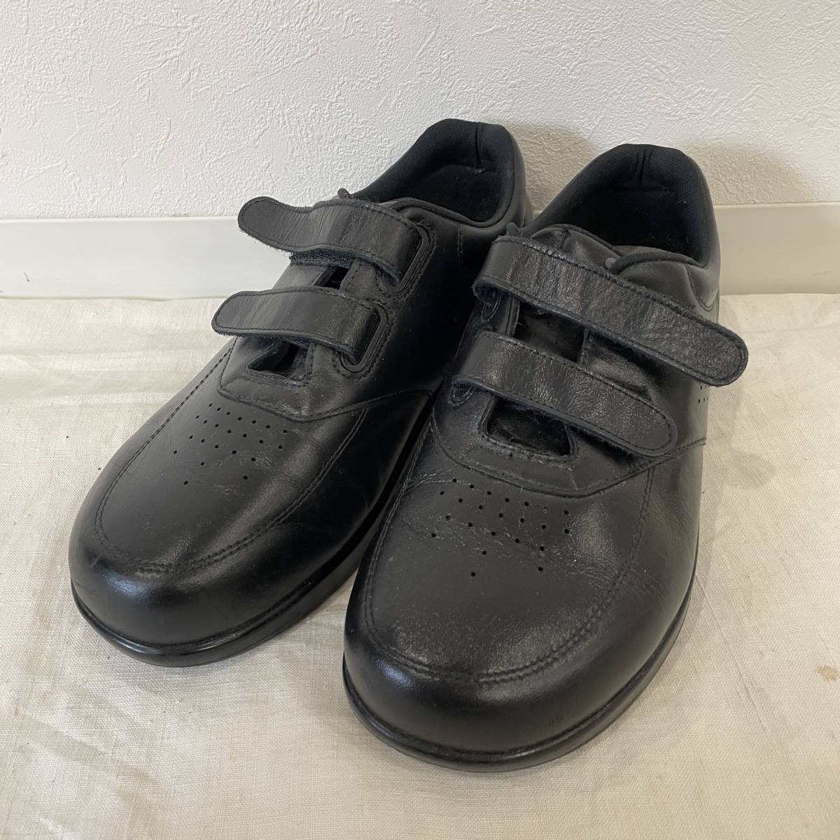 ビンテージ　SAS ベルクロ　デザイン　スニーカー　靴　ダッドシューズ　ブラック　USA製　★ 220916