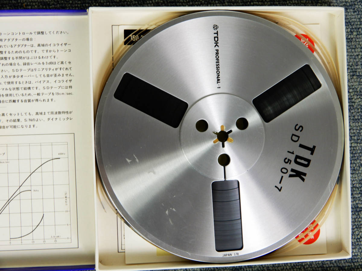 TDK ◆ 7号メタルリール　6本セット ◆ 箱付き　オープンリールテープ ◆ 外観の状態良好 TDK オープンリール メタルリール LX 35&frasl;180M 3本