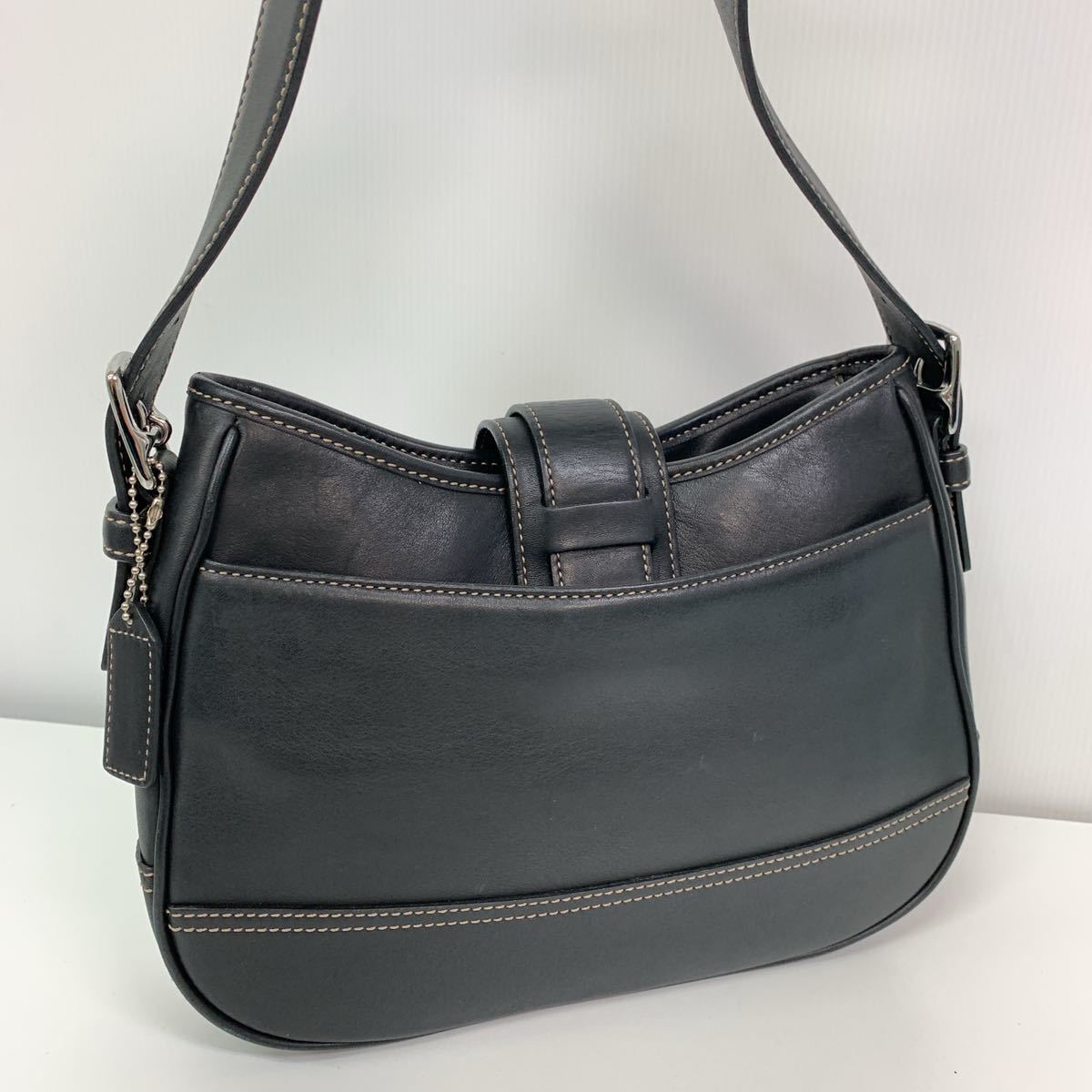 良品 COACH コーチ ハンドバッグ ワンショルダーバッグ ブラック 黒 