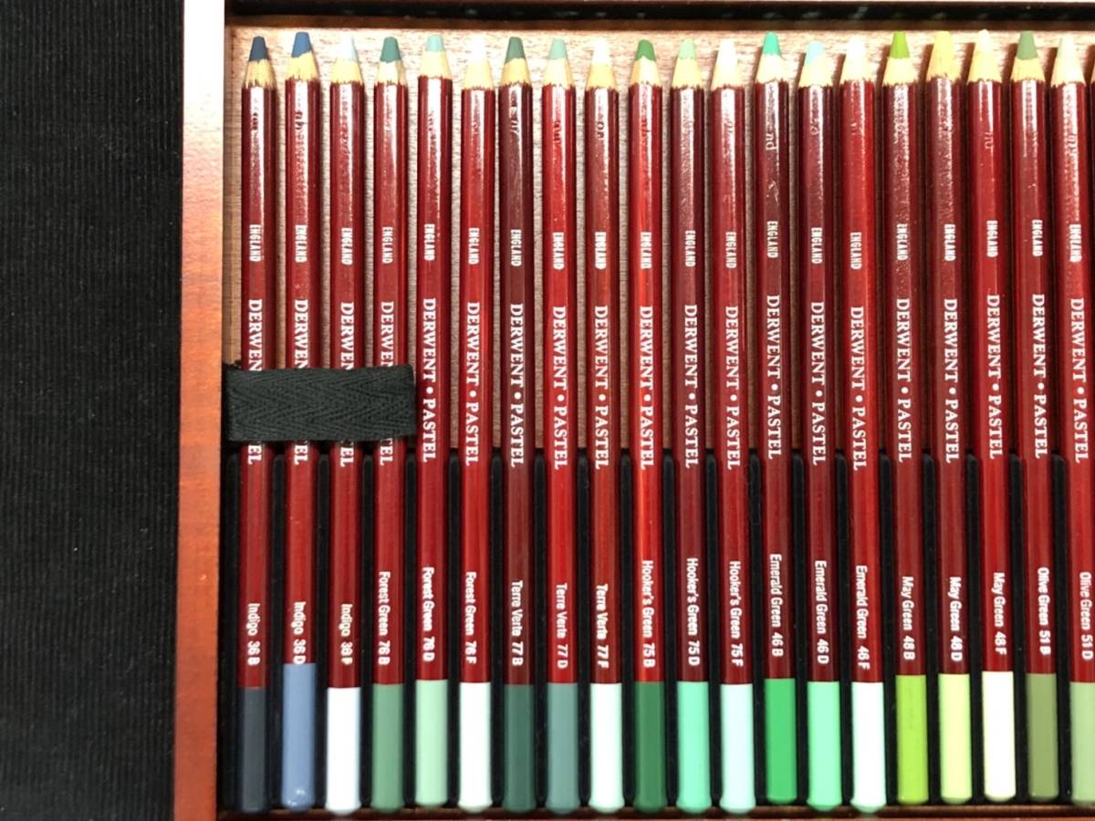 44049☆中古良品☆DERWENT ダーヴェント PASTEL PENCILS 色鉛筆 90色