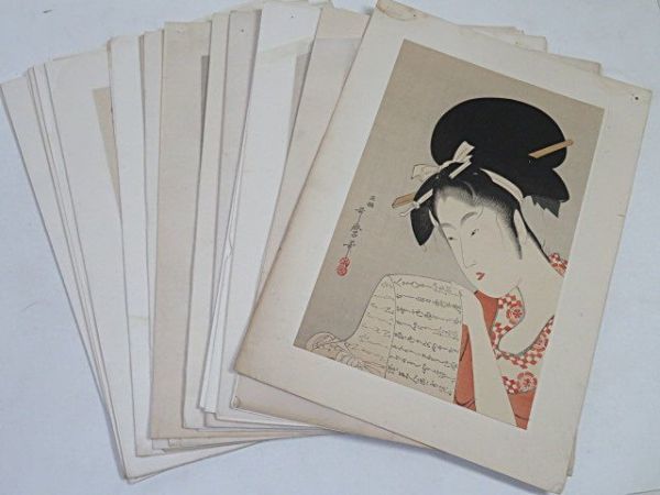 低価，定番人気 大正期 日本木版画粋 木版画 27点 まとめて 歌麿 広重 葛飾北馬 他 浮世絵 版画 美人画 風景 花鳥 アート デザイン(木版画)｜売買されたオークション情報、yahooの商品情報をアーカイブ公開 - 木版画