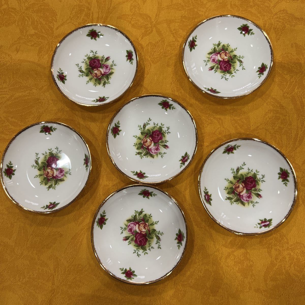 ロイヤルアルバートOLD COUNTRY ROSES小皿11㎝6枚1セット 住まい