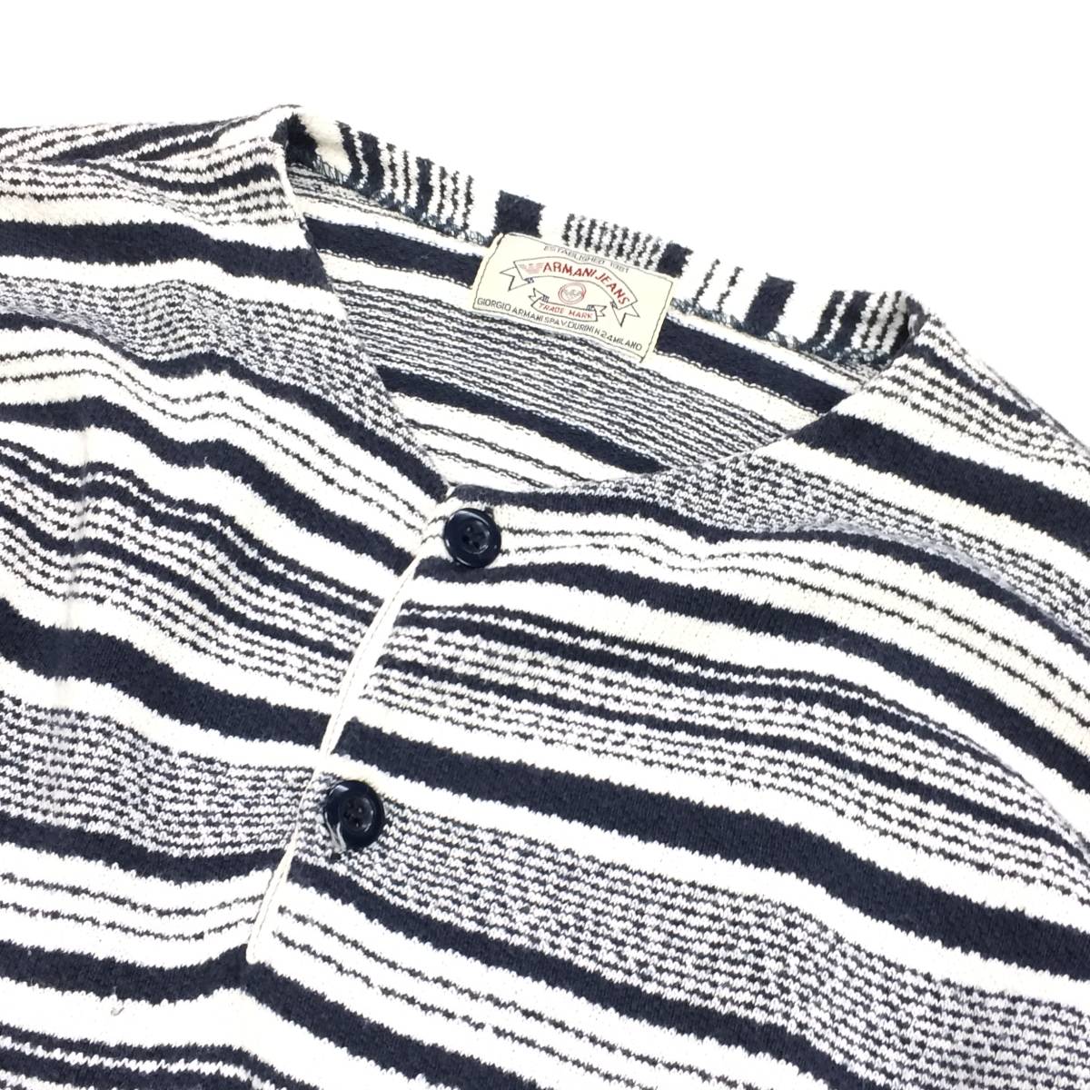 ARMANI JEANS/アルマーニ ジーンズ タオル生地コットン シャンブレー 