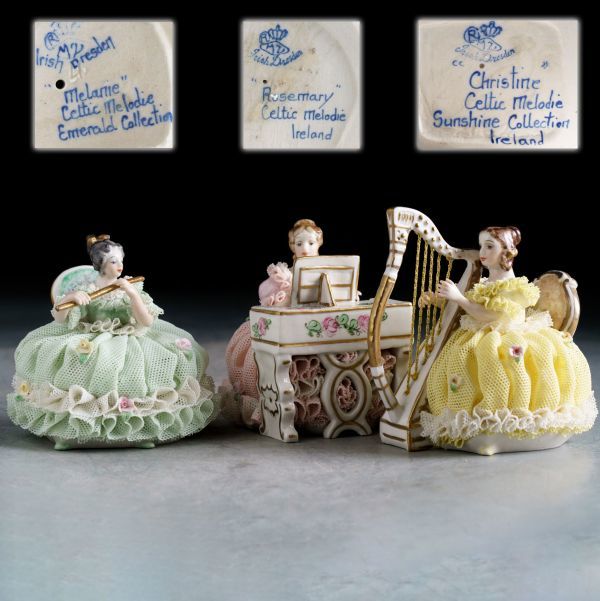 T466. アンティーク【Irish Dresden】アイリッシュドレスデン Celtic