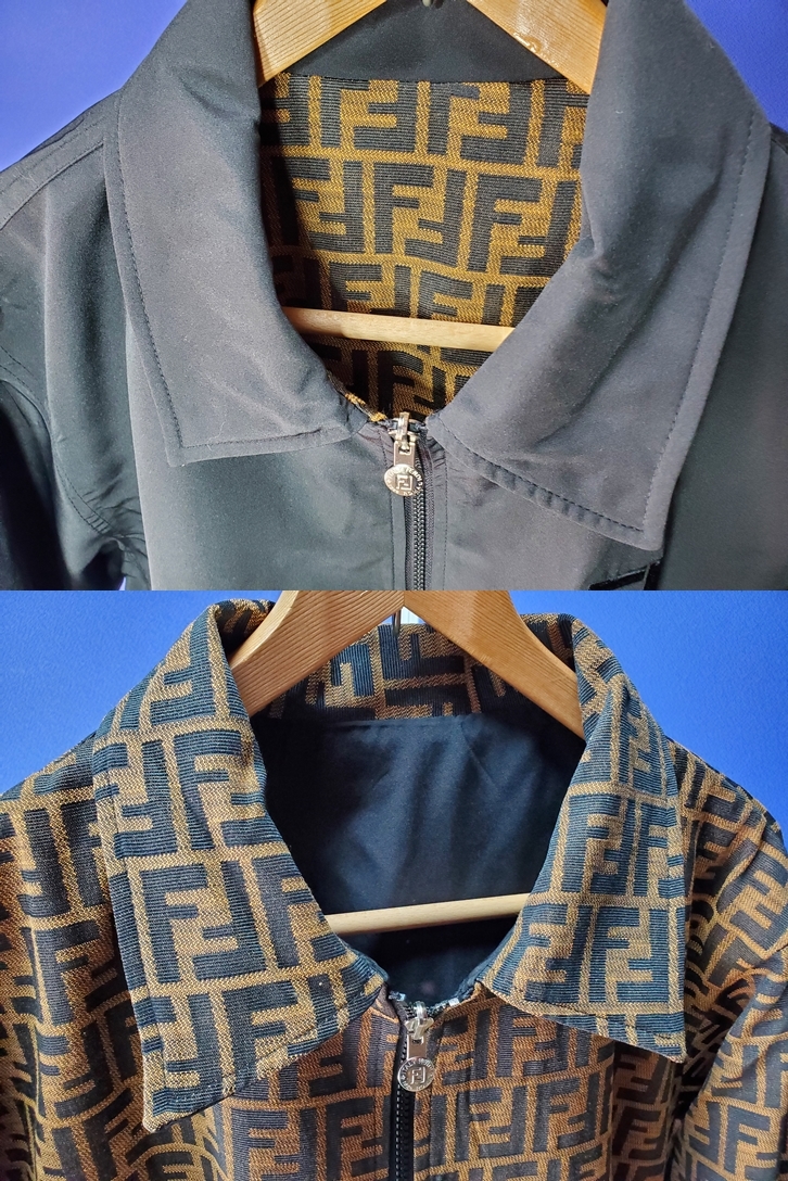 フェンディ FENDI jeans ROMA AMOR リバーシブルジャケット イタリア製 