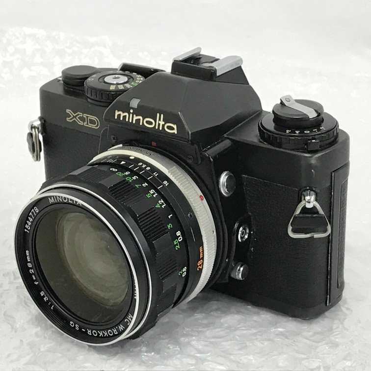 【AIAM1013】MINOLTA ミノルタ XD 28mm 1:3.5 フィルムカメラ
