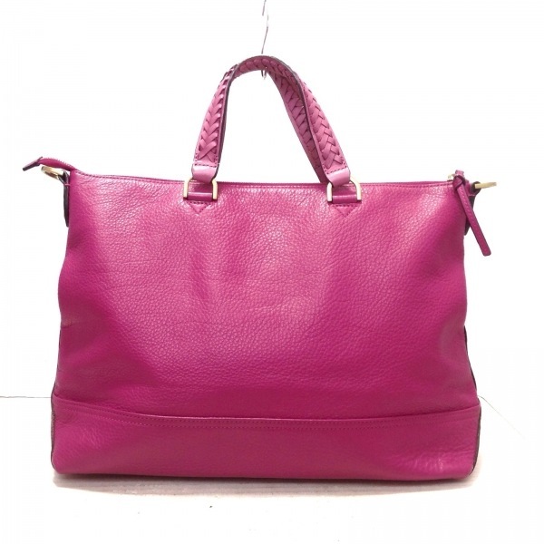 マルベリー MULBERRY ハンドバッグ - レザー ピンク 美品 バッグ
