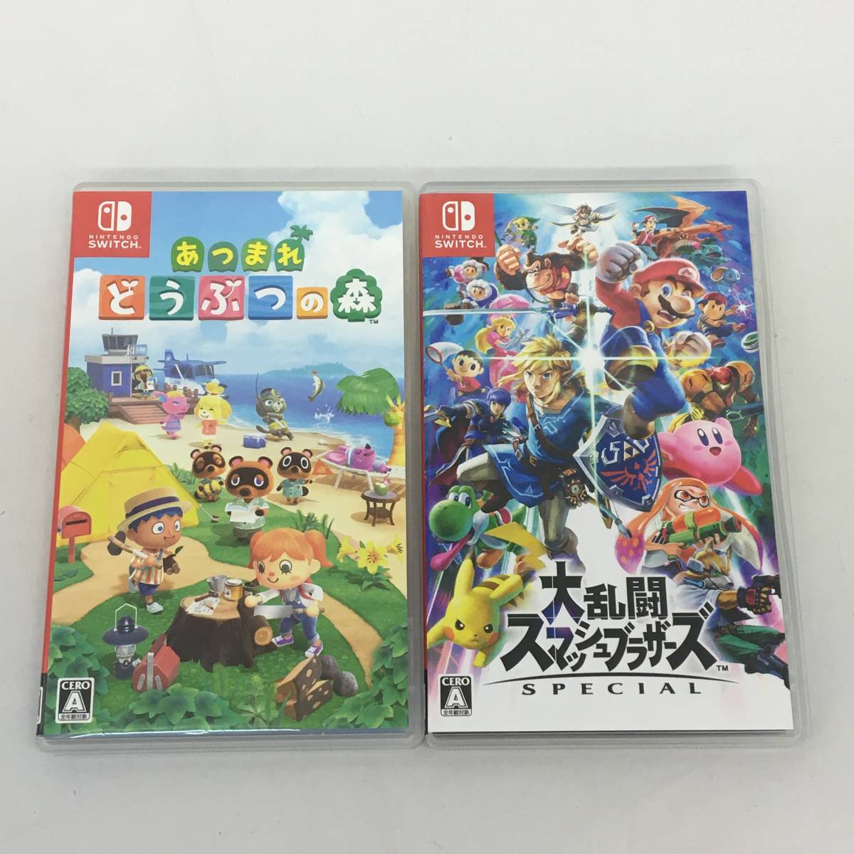□switchソフト【あつまれ どうぶつの森/大乱闘スマッシュブラザーズ