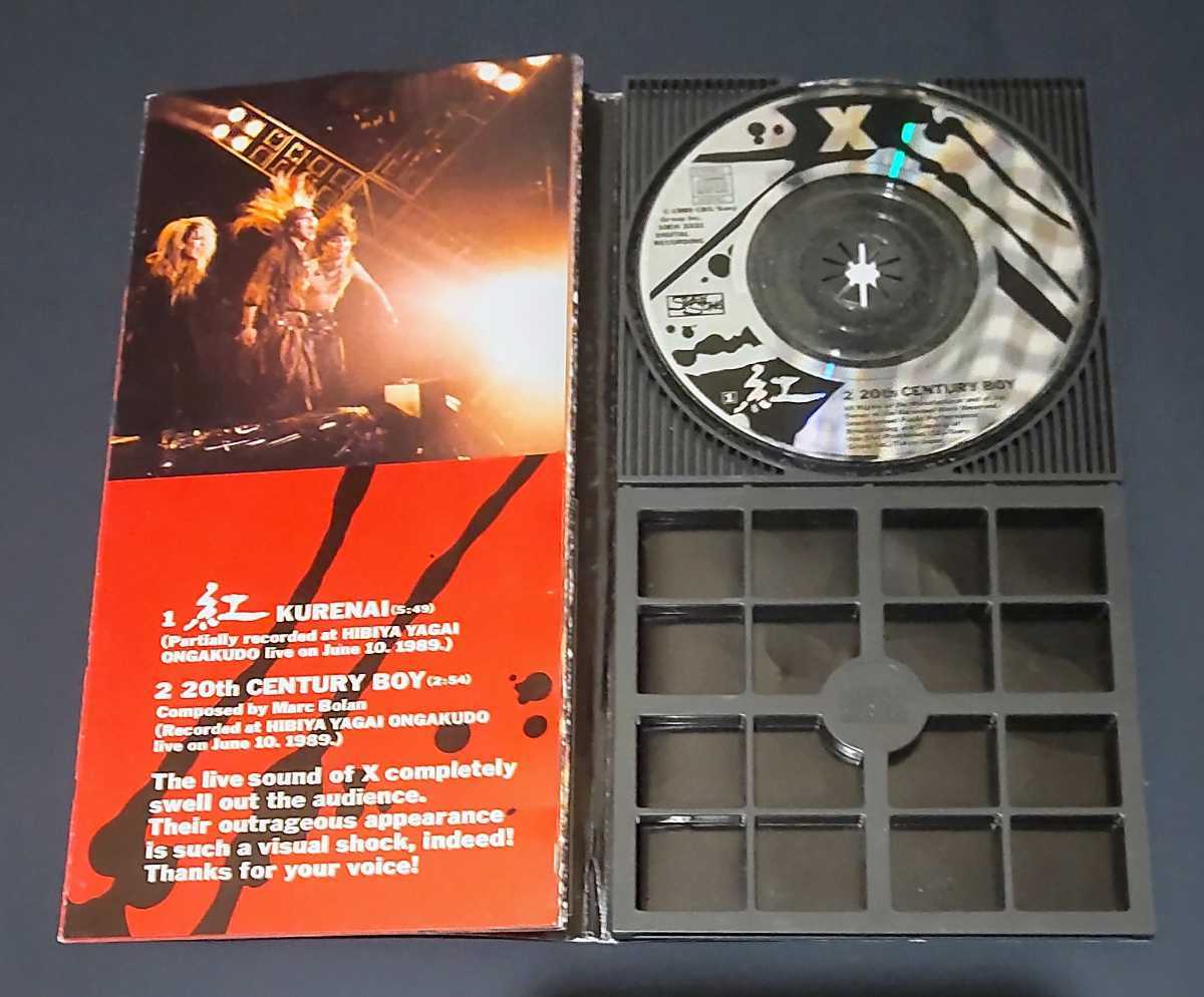 レア X JAPAN 「紅」 初回限定版 ホログラム仕様 8㎝シングルCD(X 