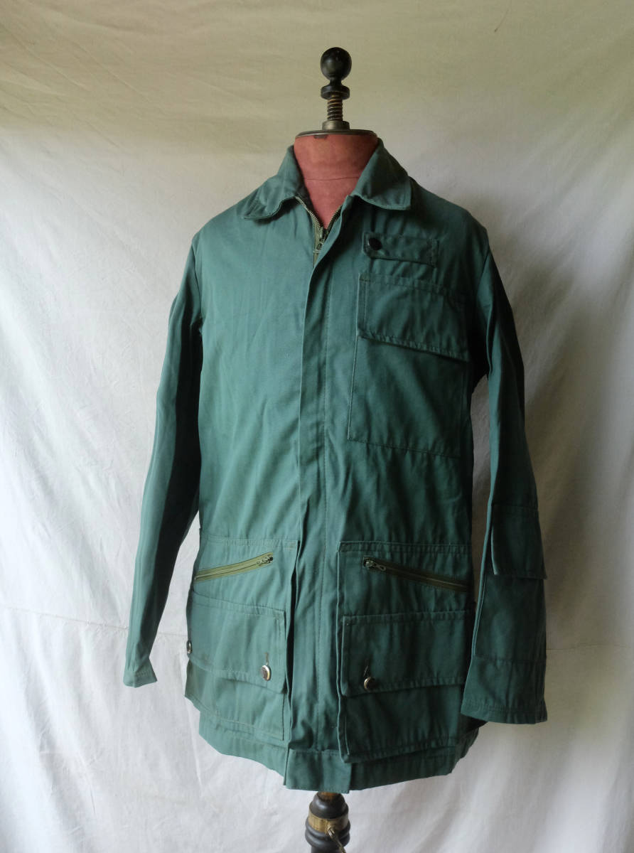  1960's 1970's フランス ヴィンテージ Royal Hunter HERMITクロス ハンティングジャケット フィッシングジャケット 動物ボタン 60s 70s(Mサイズ)｜売買されたオークション情報、yahooの商品情報を Mサイズ