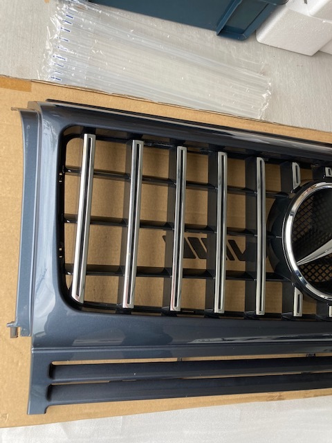 W463　Gクラスフロントグリル　パナメリカーナ グリル (グレー/クローム) ゲレンデ 1990y〜2018y フロント グリル　中古_7