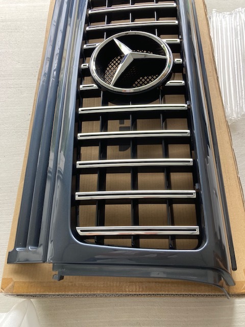 W463　Gクラスフロントグリル　パナメリカーナ グリル (グレー/クローム) ゲレンデ 1990y〜2018y フロント グリル　中古_8