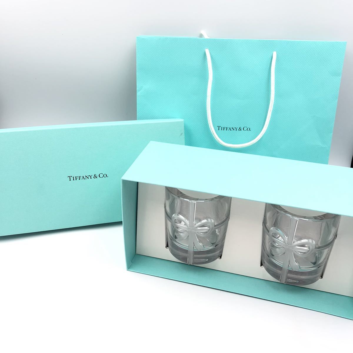 KI-S713☆箱付き TIFFANY&Co. ティファニー ボウグラスセット
