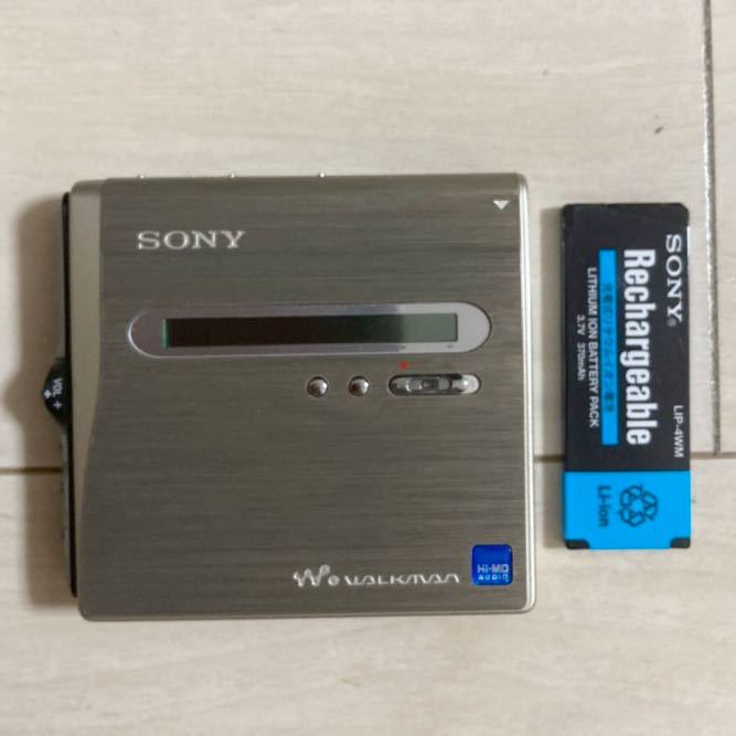 SONY RECORDING MD walkman MZ-NH1 本体 動作品 純正 バッテリー 付き