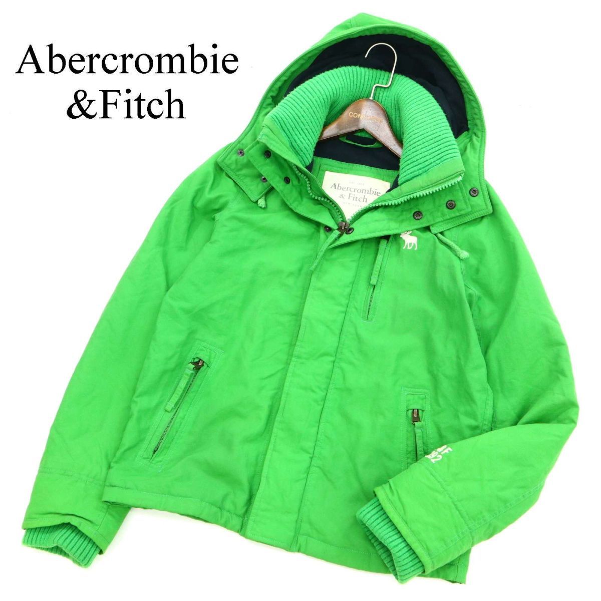 Abercrombie&Fitch アバクロンビー＆フィッチ 秋冬 ロゴ刺繍☆ 裏起毛 