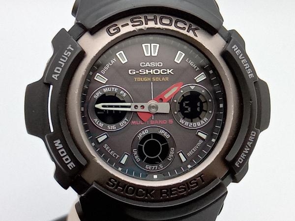 CASIO／G-SHOCK 電波ソーラー AWG-101-1AJF ブラック アナデジ