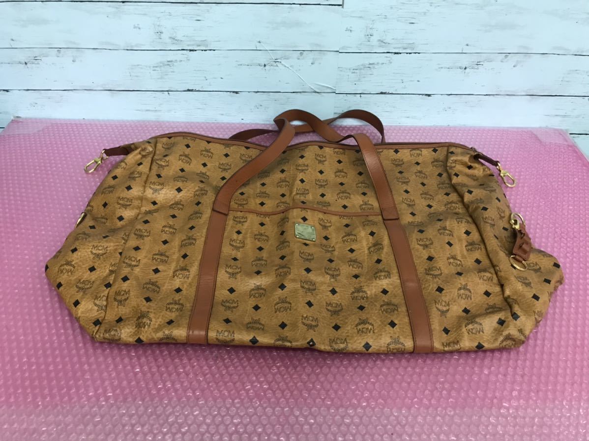 ボストンバッグ エムシーエム MCM 鞄中古 ブラウン エム シー