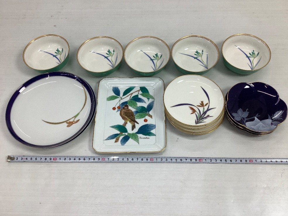 香蘭社 金縁 小鉢 皿 飾り皿 ACBF 中古品 小鉢 香蘭社 食器 金縁蘭絵 美品！香蘭社 未使用