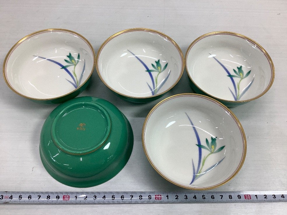 香蘭社 金縁 小鉢 皿 飾り皿 ACBF 中古品 小鉢 香蘭社 食器 金縁蘭絵 美品！香蘭社 未使用