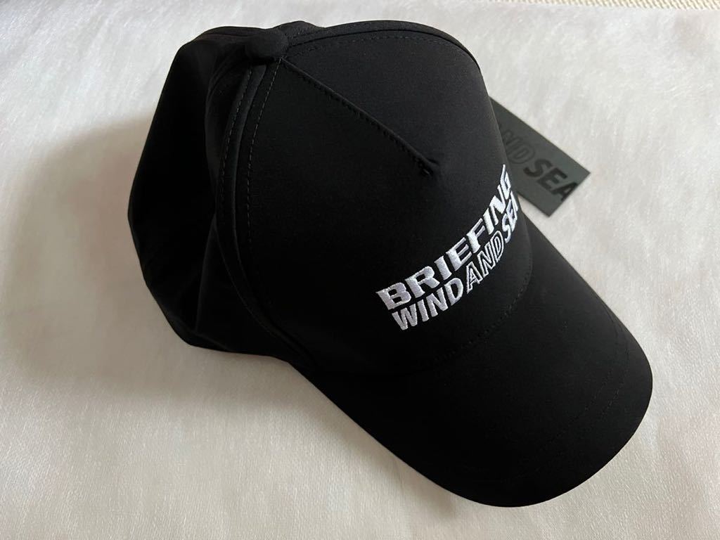 BRIEFING X WDS FRONT PANNEL CAP WDS BLACK WIND AND SEA