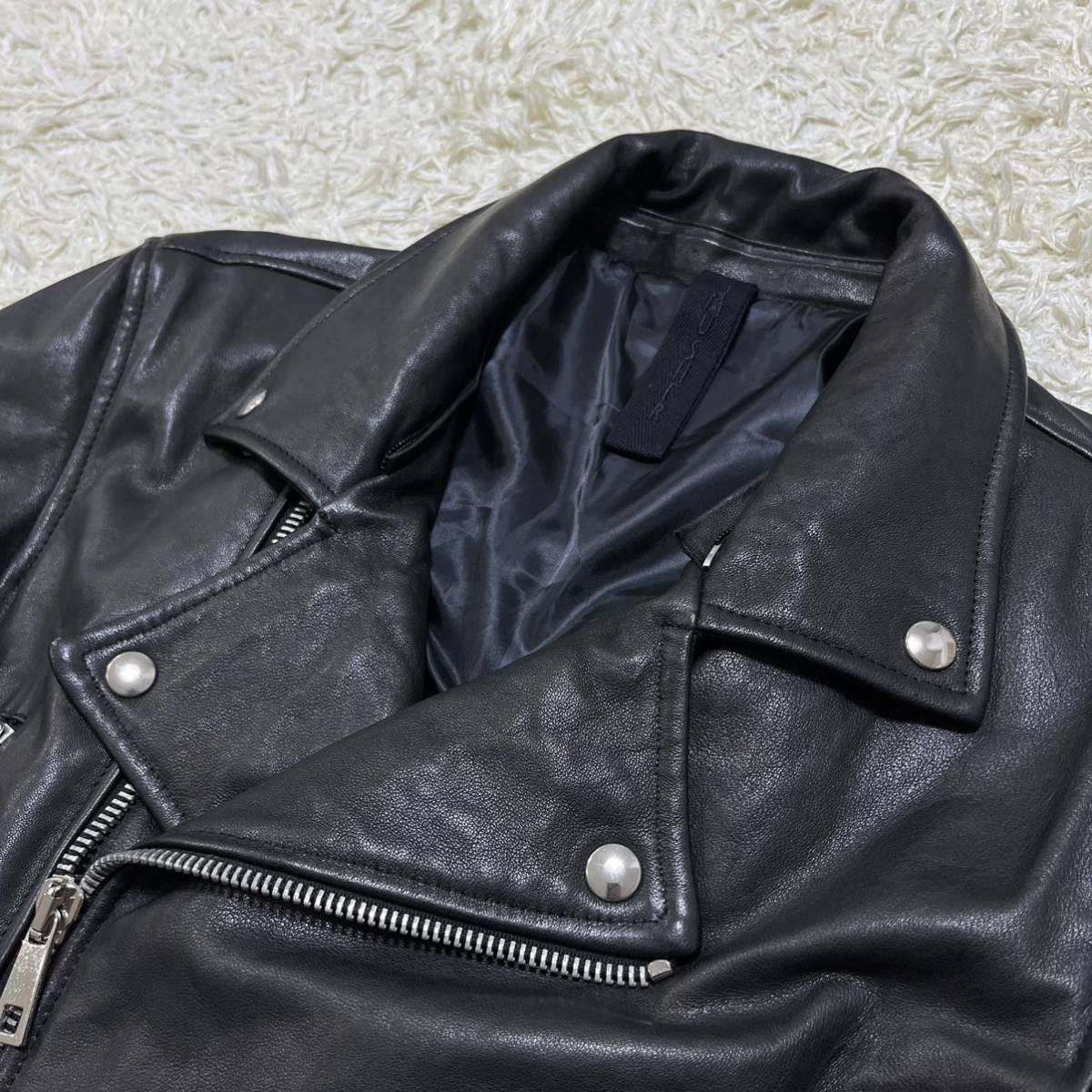 マーシャ【美品 極上品】MUSHER ラムレザー ダブルライダース 