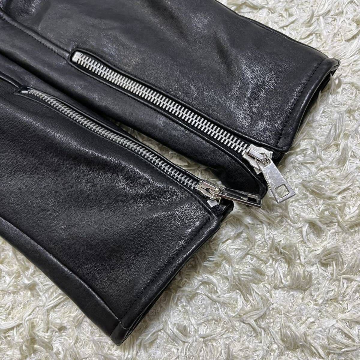 マーシャ【美品 極上品】MUSHER ラムレザー ダブルライダース 