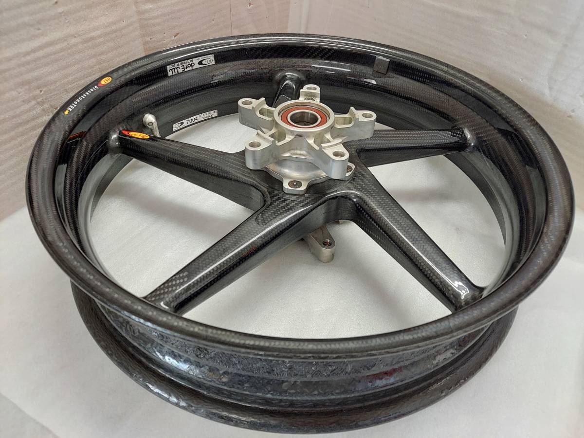 超軽量!!中古】(`06)GSX-R1000)用 BSTカーボンホイール 前後セット 