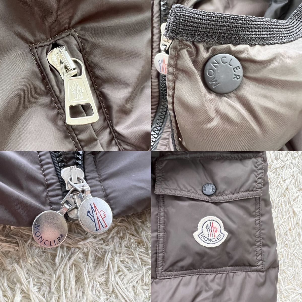 モンクレール『最上級の極暖』MONCLER ダウンジャケット L ロゴ 