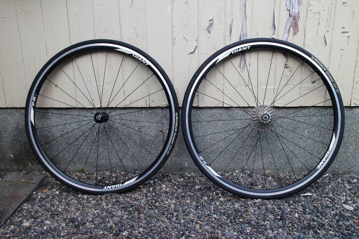 GIANT P-R2 ホイール 前後セット 105 CS-5700 スプロケット付 自転車