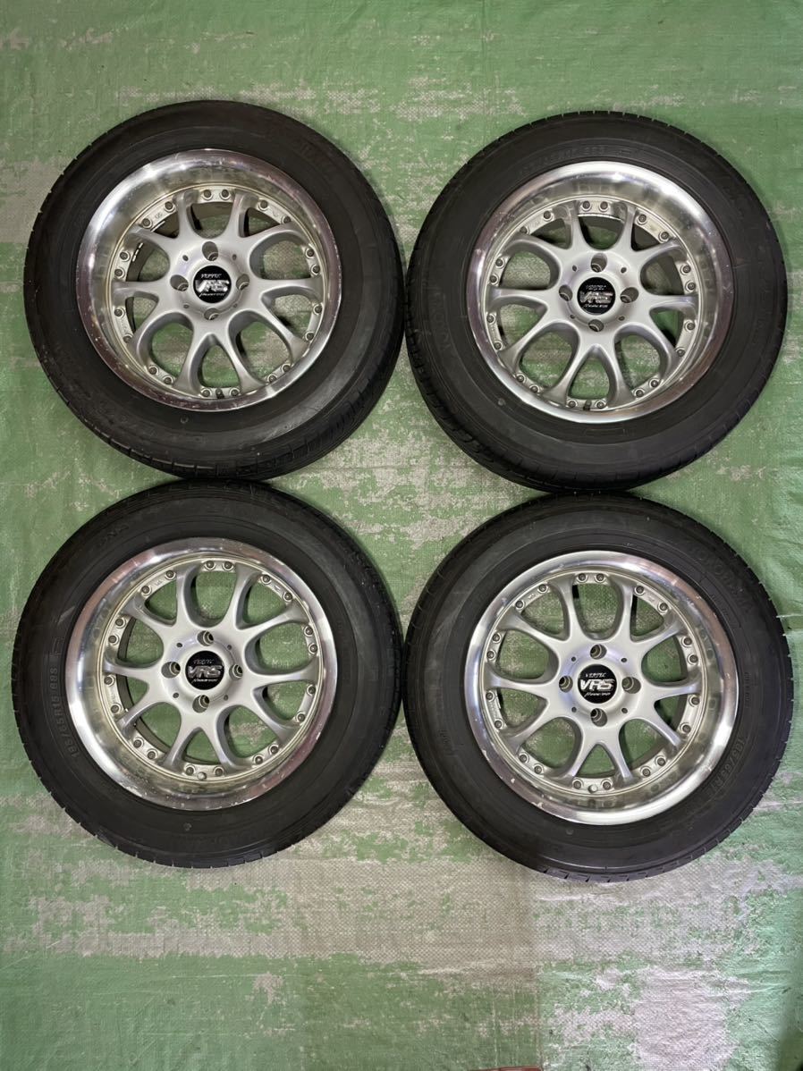 マナレイ VR5 VERTEC 15インチ 4穴 PCD100 6.5J オフセット35 タイヤ・ホイール4本セット MANARAY SPORT VR-5
