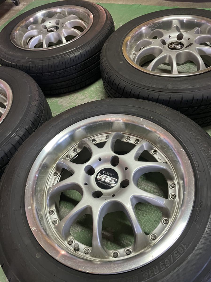 マナレイ VR5 VERTEC 15インチ 4穴 PCD100 6.5J オフセット35 タイヤ 