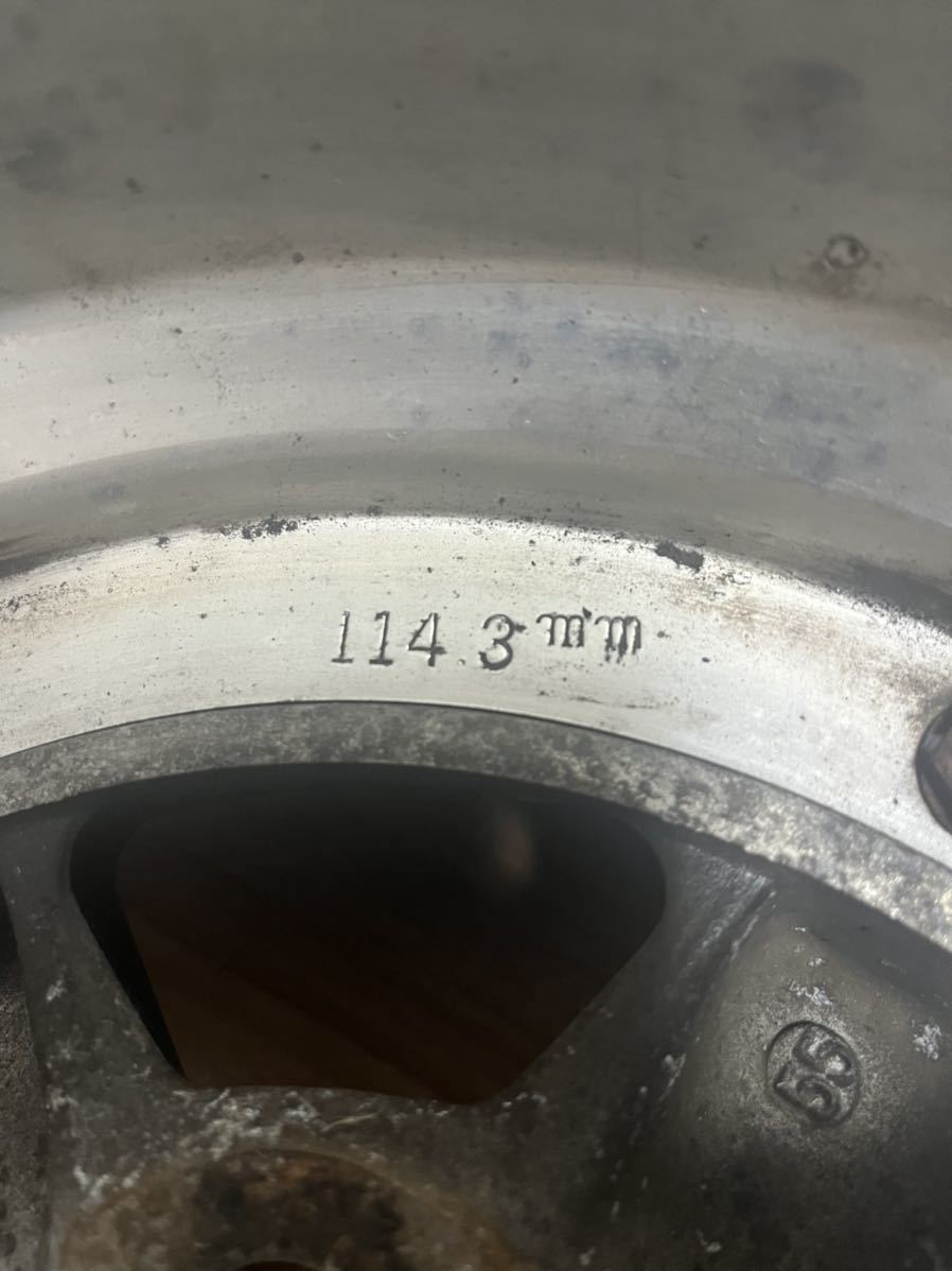 ロンシャン ホイール旧車 スピードスター 当時物 114.3 4穴　13インチ　2本セット