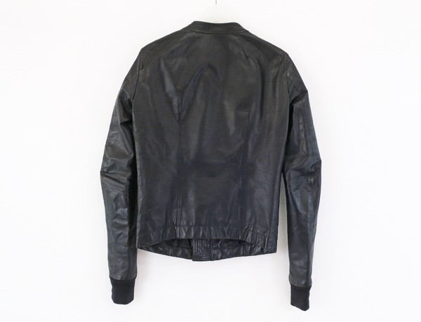 ◇【RICK OWENS リックオウエンス】レザー シングルライダース