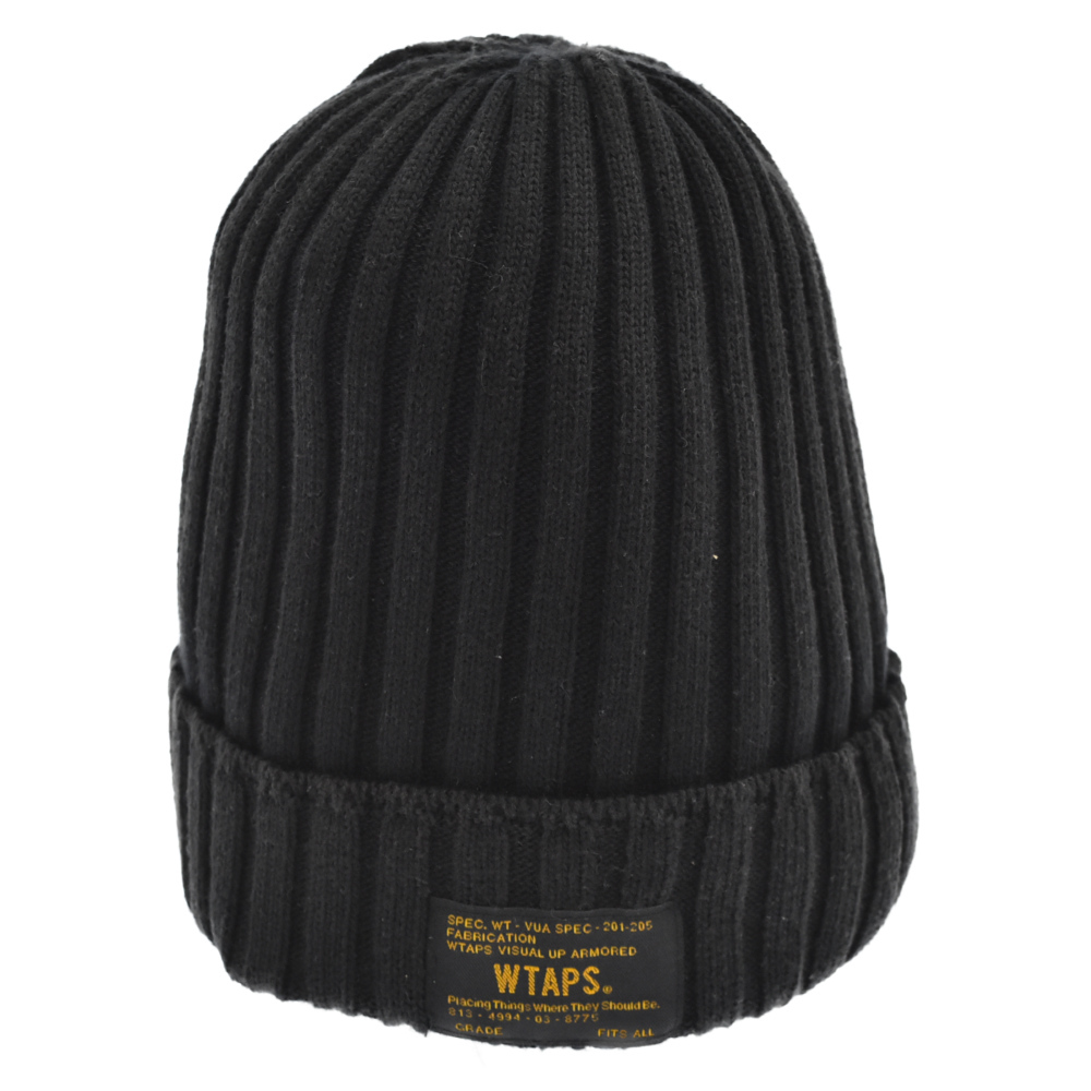 WTAPS SGT LABEL BEANIE ニット帽 ビーニー ブラック WTAPS ニット帽