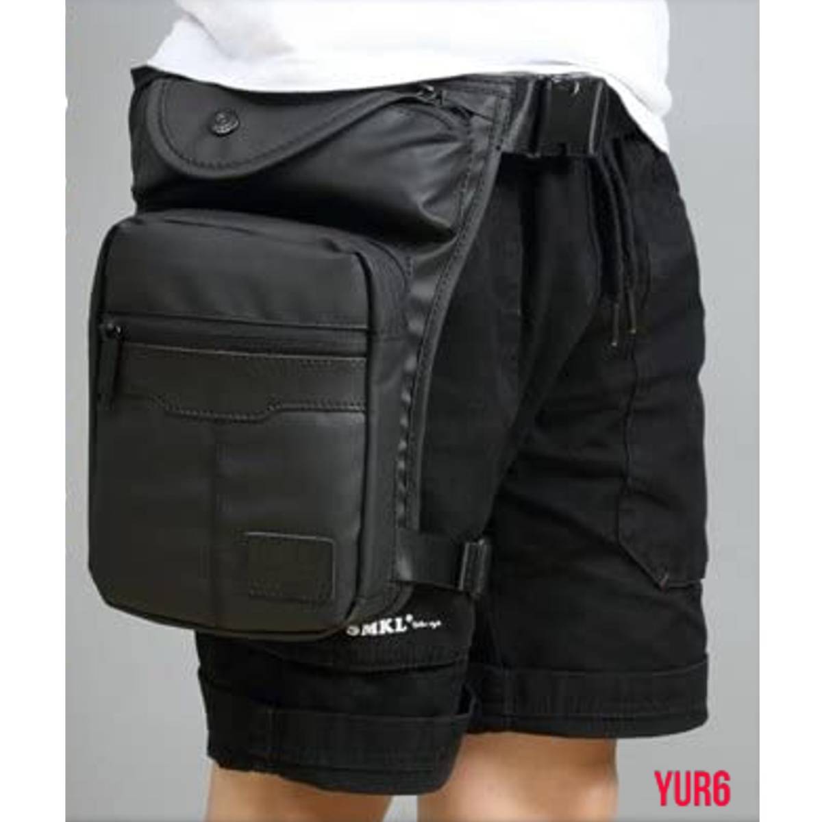 たっぷり入る バイク用 レッグバッグ 防水性 耐摩耗性 耐久性 スタイリッシュ 小物収納 出し入れ楽々 ポケット多数 お洒落 ツーリング