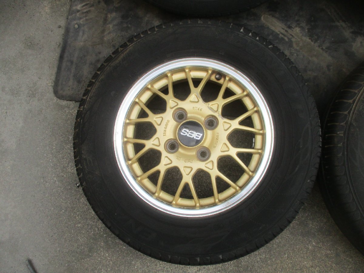 スバル 純正オプション BBS 13インチ アルミホイール PCD100 155/80R13