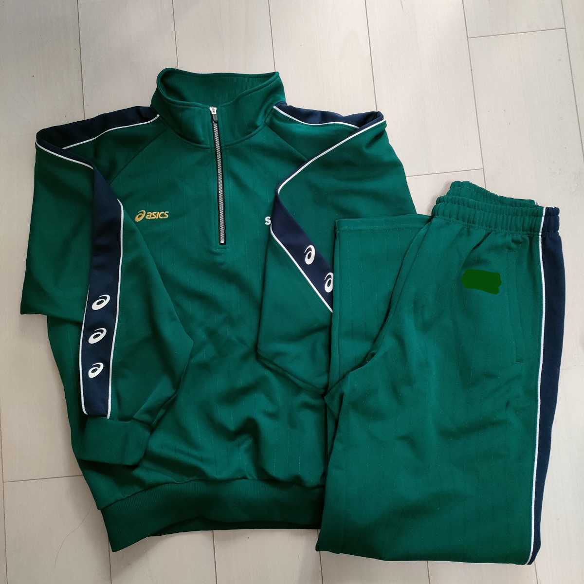 1121 asics 学校指定ジャージ 上下 Lサイズ(体操服)｜売買された