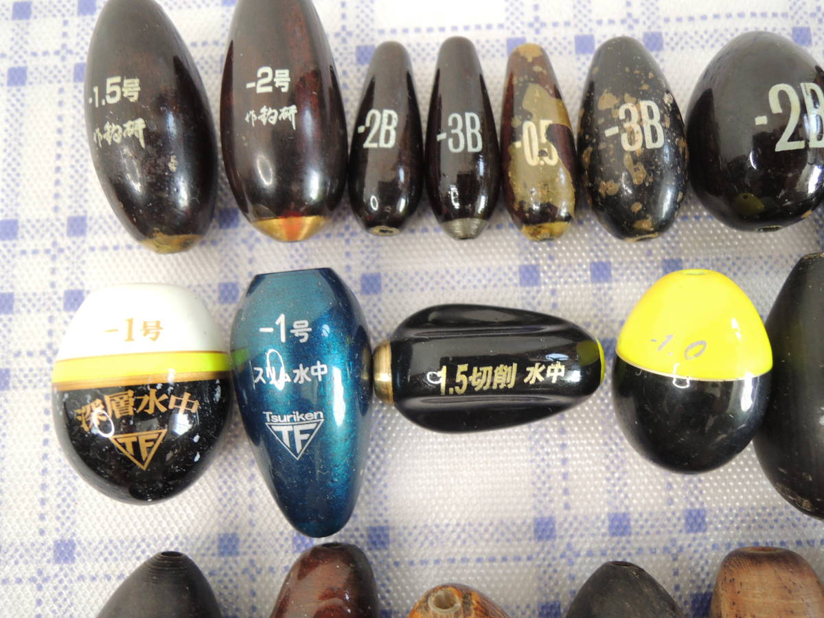 水中ウキ 大量 まとめて セット売り 釣具 釣研 キザクラ 黒壇 ヨーヅリ 他