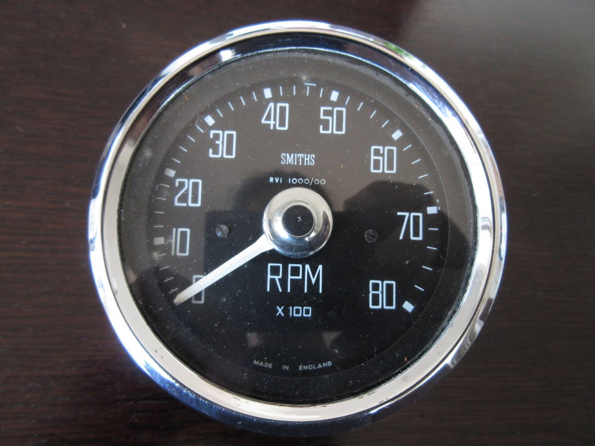 SMITHS スミス 角文字 8000rpm タコメーター 動作未確認 当時物｜パーツ