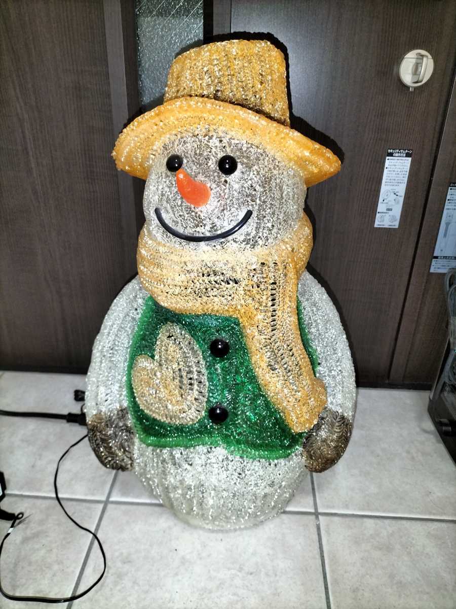 クリスマスセール LED 配送 ブリリアントモチーフ スノーマンリース